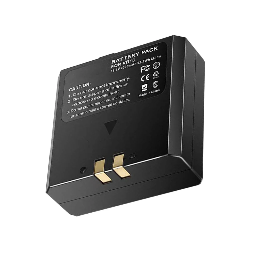 Vhbw Batteria Godox V850 V860, 2000mAh 11,1V Li-Ion, Sostituisce VB18 VB19 - Alta Capacità Per Flash