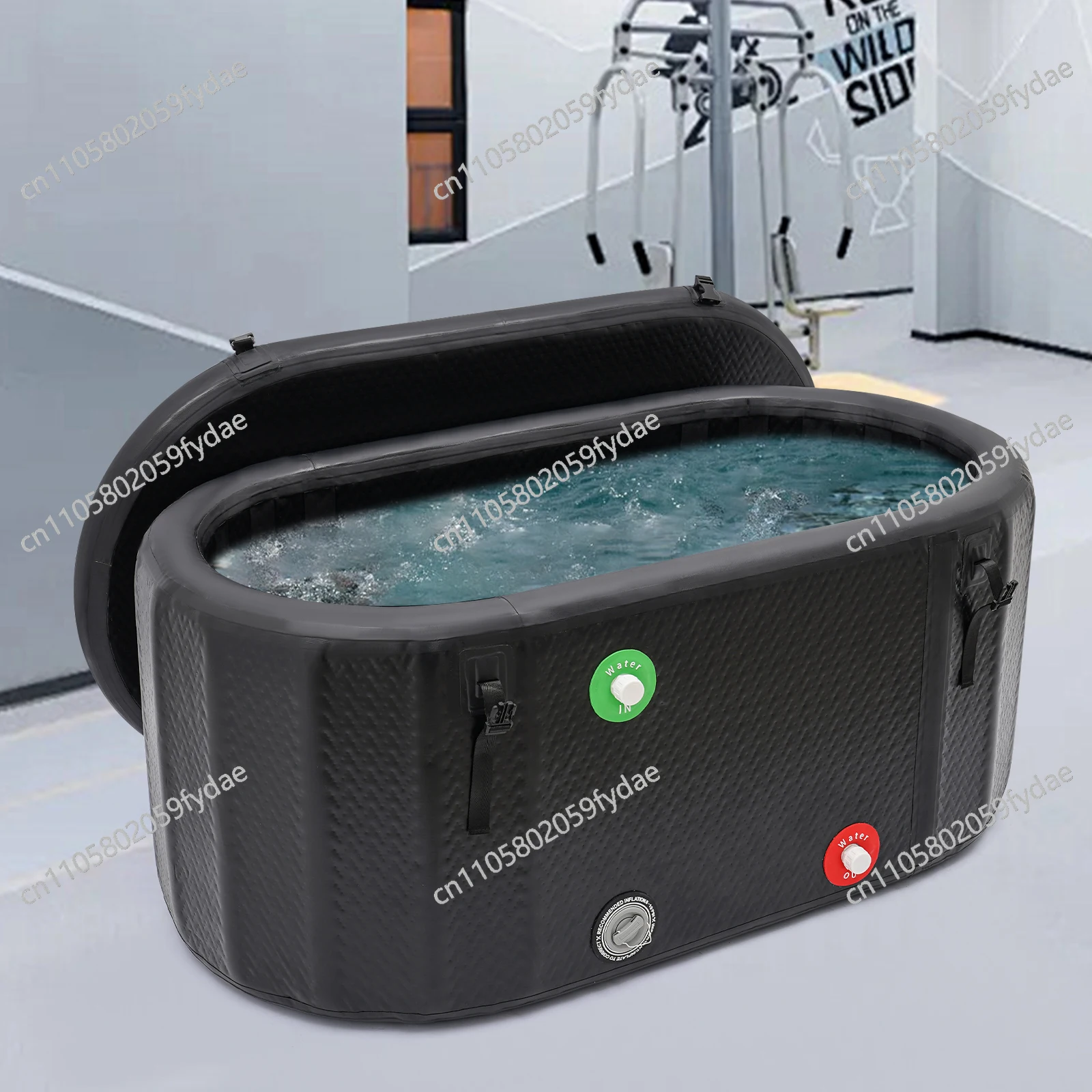 Ice Bath Tub Cold Water Therapy Plunge Tub for Athletes Outdoor Ice Barrel Plunge Pool Inflatable Folding Bathtub