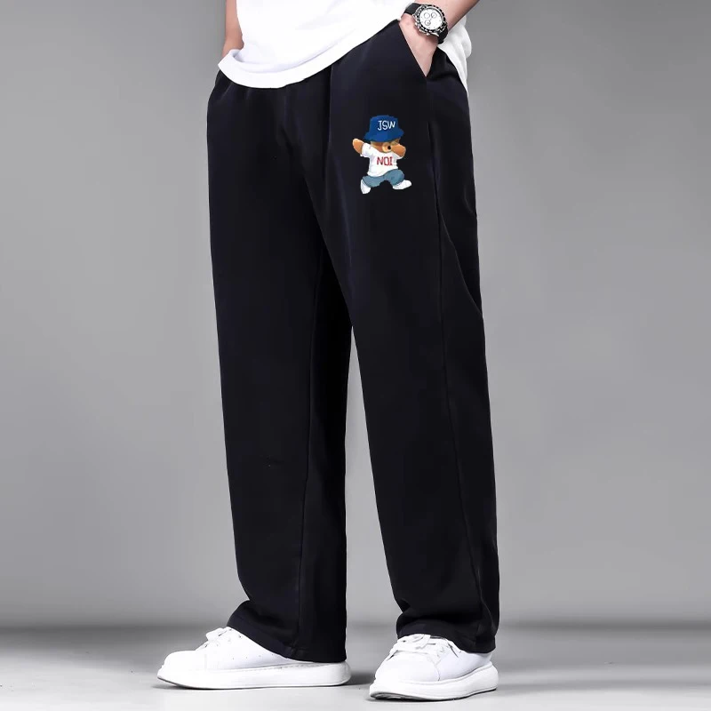 Plus Size Men Long Pants Autumn Winter Printed Cotton Pants 4XL 5XL 6XL 7XL 100-200kg Loose Trousers Big Size Men Clothing