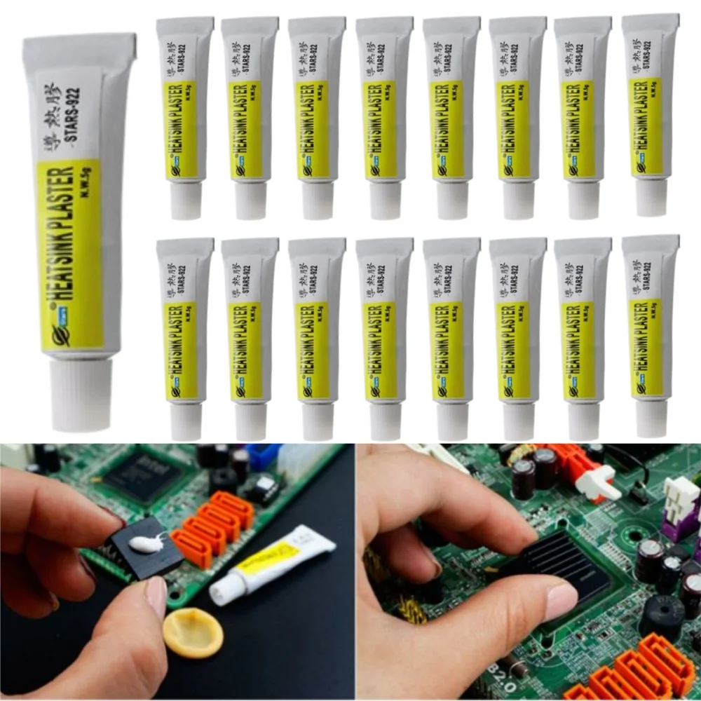 Thermal Grease Paste Conductive Heatsink Plaster Viscous Adhesive Glue 1~10PCS for Chip VGA RAM LED IC Cooler Radiator Cooling thermal paste,thermal glue