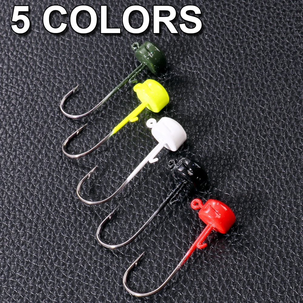 GOBAIT Ned Rig Angelhaken 2,8 g 3,5 g 4,6 g 7 g Jigkopf Pilz für Weichköder Bass Jigging Tackle Box Finesse Tool 5–20 Stück Haken – Detail 4
