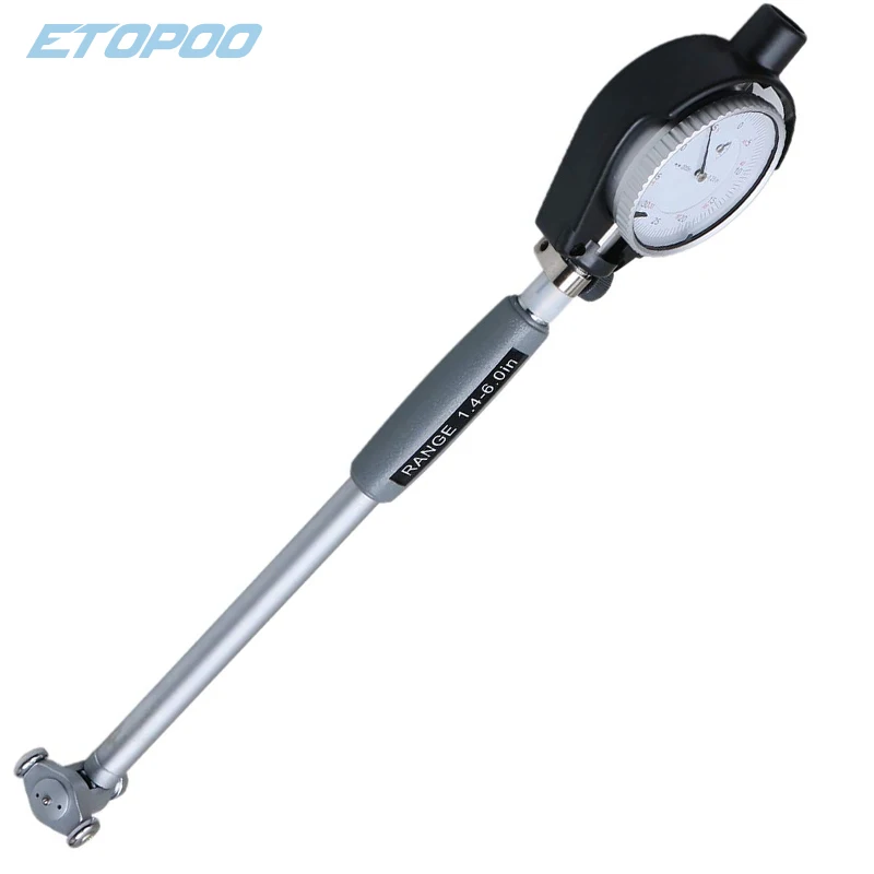 Dial Indicator Bore Gage 0.001" Gauge 2-6" 1.4-6 INCH Deep Engine Hole Cylinder Measurement Gage Cylinder 50-160mm 0.01mm gauge