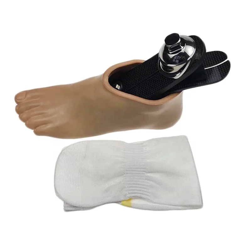 

Prosthetic leg low ankle carbon fiber prosthetic foot with titanium alloy adapter