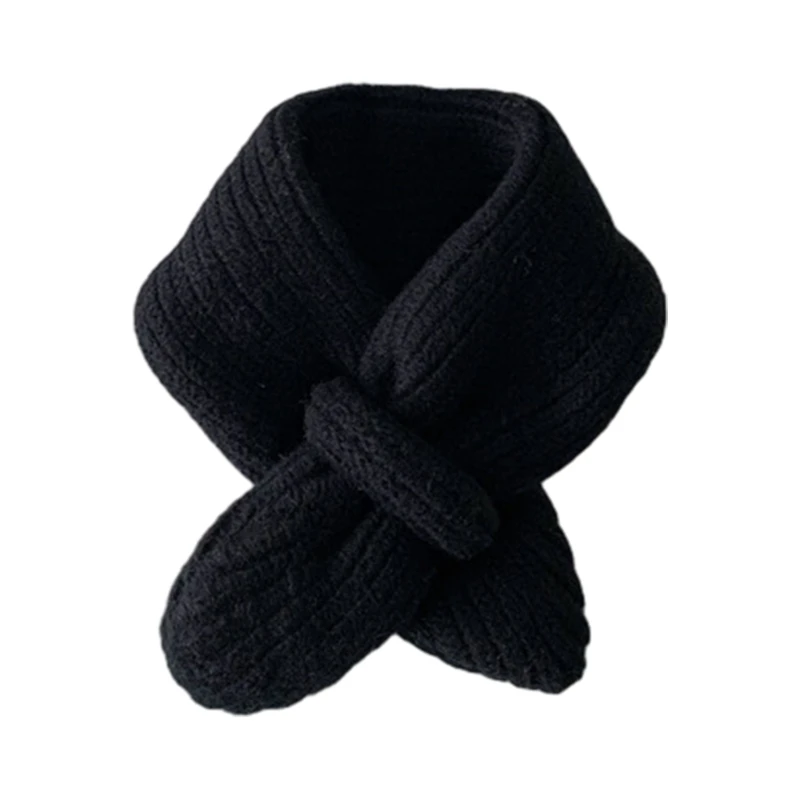 Trendy Stylish Kids Scarf Solid Color Scarf Versatile Children Winter Thick Gift Suitable for Boys & Girls