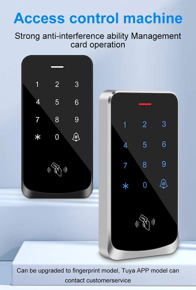 Access Control Digicode Keypad RFID 125KHz Keyboard Backlight Touch Door Opener