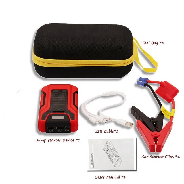 12v Car Jump Starter 13800mah Power Bank Vehicle Booster Starting Device Emergency Tool 2000a Jump Start Gasoline Diesel Engine