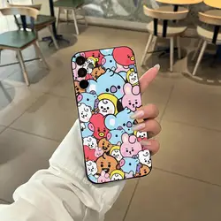 Kpop BT21 - S Galaxy Silicone Phone Case - Galaxy S24 Plus (Black1)