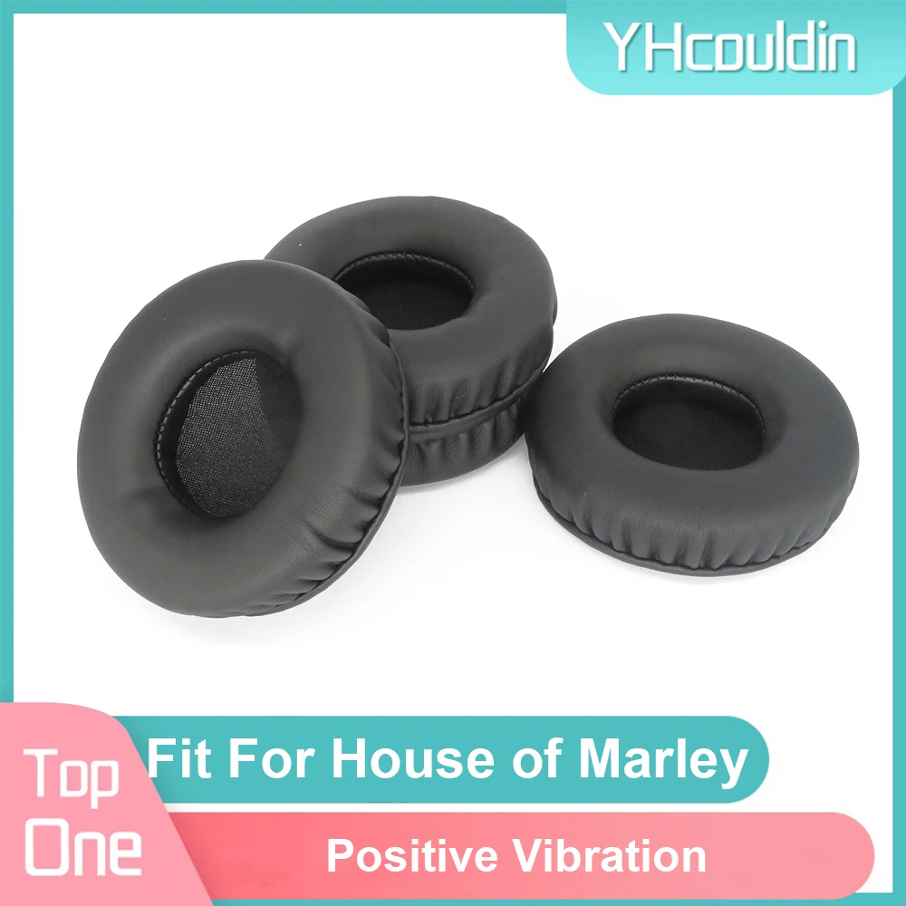 

Earpads For House of Marley Positive Vibration Headphone Earcushions PU Soft Pads Foam Ear Pads Black