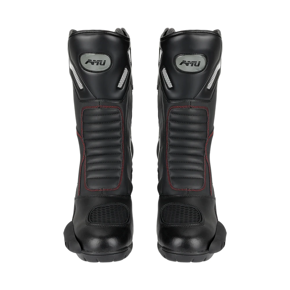 Motorcycle Riding Men Boots Professional Racing Shoes Road Breathable Leather Wear-resistant Boots Non-slip Safety Breathable