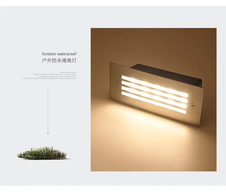 Description Picture 3 of item5W LED Underground Lamp Recessed Stair Paitio Inground Spot Lights Floor Garden Landscape Wall Outdoor Light 85-265V/DC12V