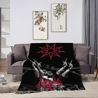 Band S-Slipknot cool Blanket Skin friendly comfort warm soft plush blanket suitable sofa living room office bedroom 1