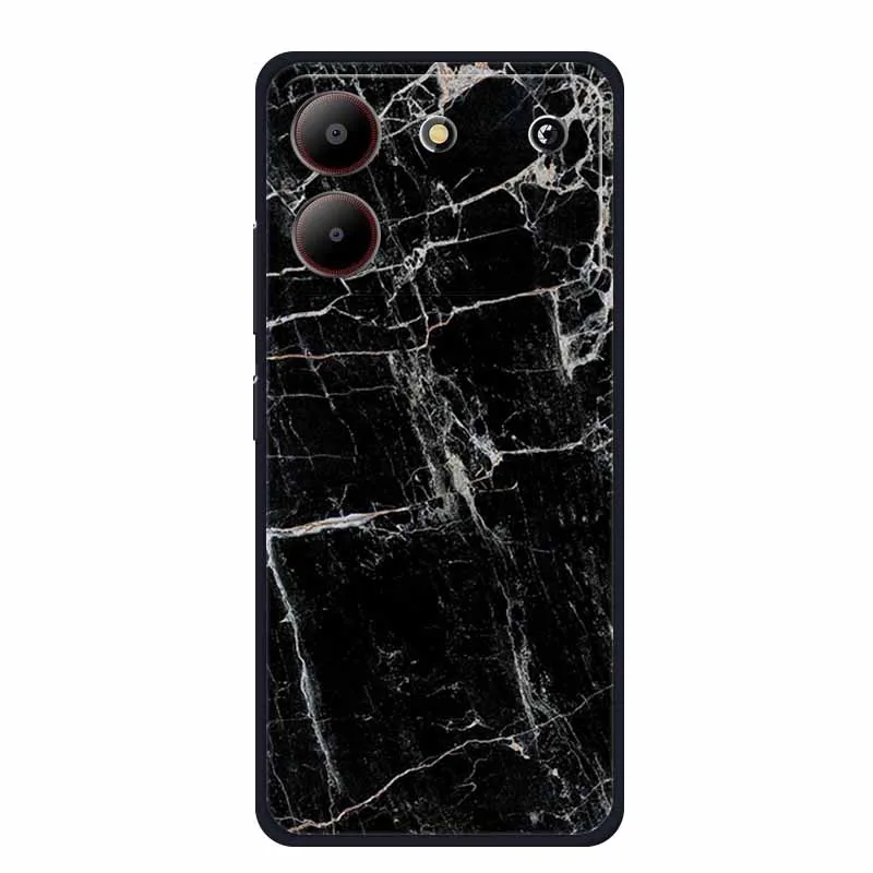 Sleek Black Silicone Soft Back Cover Case