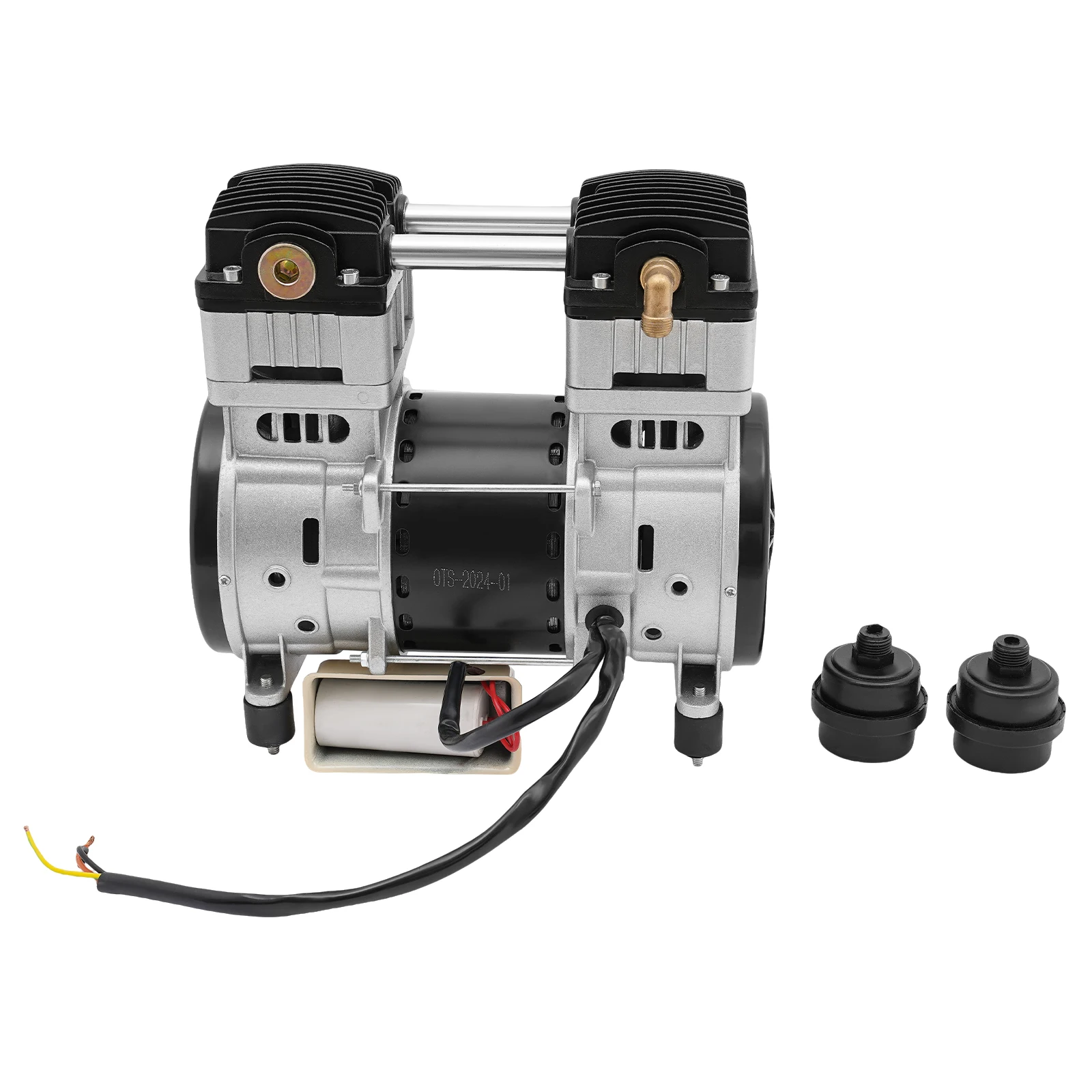 1500 W Luftkompressorpumpenkopf mit Kondensator und Kabel 220 V, 0,7 MPa, 36,98 Gallonen/Min. Luftkompressormotor für die Automobilreparatur – Detail 8