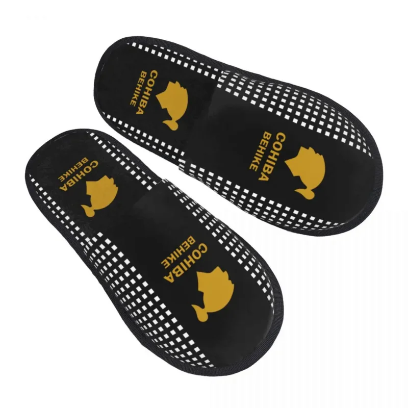 

Cuban Cohiba Cigars House Slippers Women Comfy Memory Foam Slip On Hotel Slipper Shoes