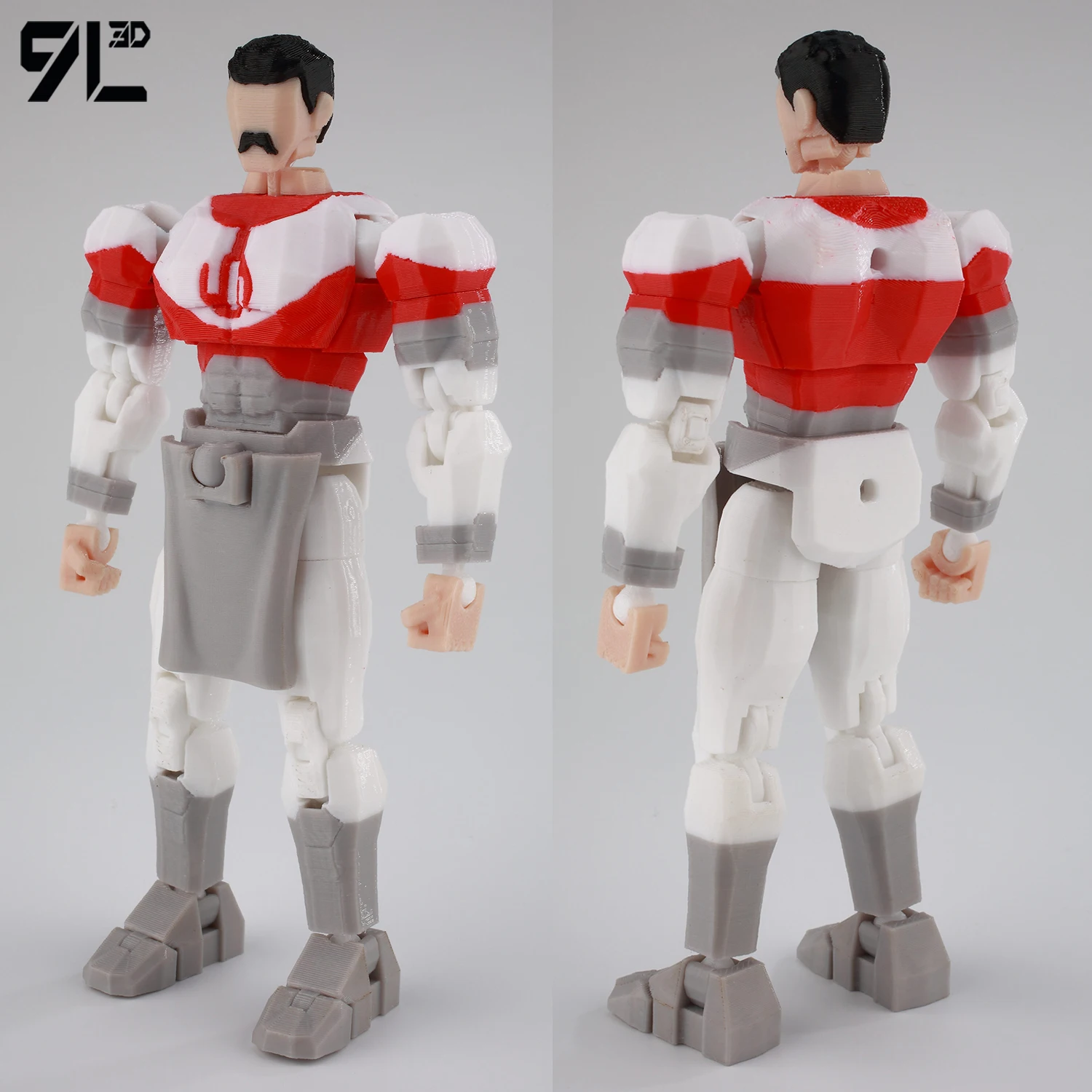 Authentische 9L3D-gedruckte neue Emperor GrandRegent Invincible Young Hero Mark Figurine, bewegliche Gelenkpuppe, Modell Dummy13 Tiant13 Spielzeug