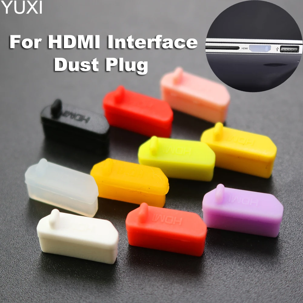 YUXI 10Pcs Silicone Dust Plug Cover Stopper Universal Dustproof USB Port HDMI Interface Cover For LaptopPC Accessories