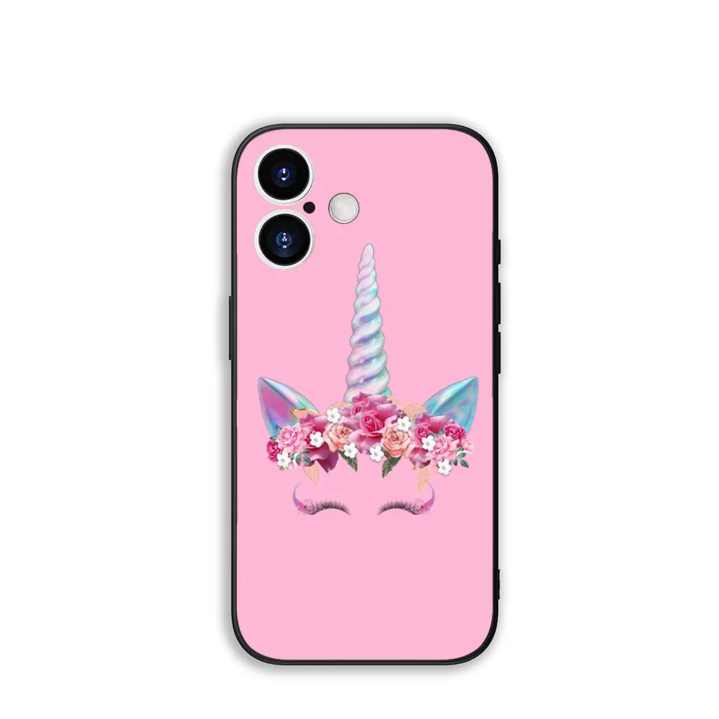 Unicorn Lovely Poster Phone Case with Wallpaper Design