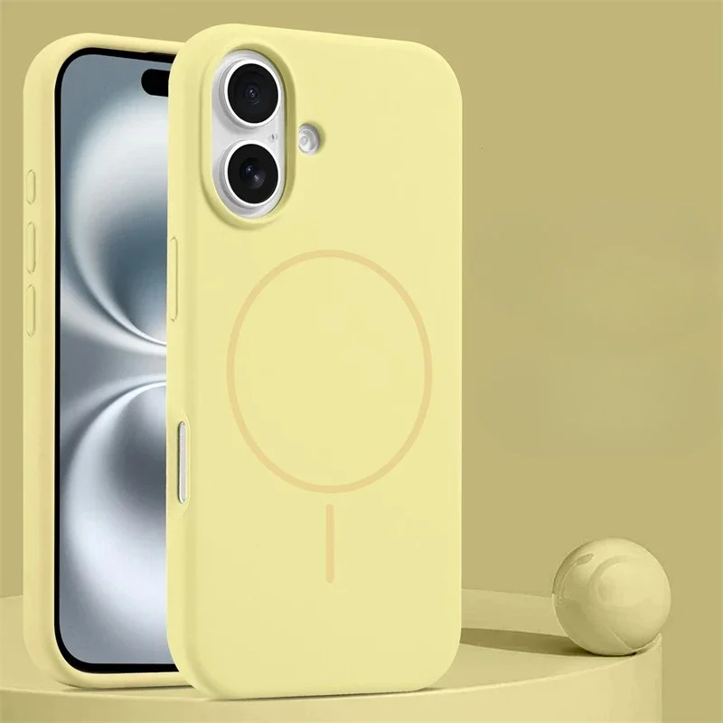Phone Case Iphone Case Phone Protector Cover Magsafe Case Luxury Liquid Silicone for Magsafe Magnetic Case for iPhone 16 15 14 13 Pro Max Plus 12 11 Original Wireless Charging Soft Cover