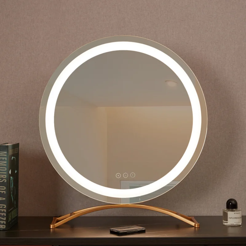 

Косметическое зеркало с подсветкой, косметическое зеркало для туалетного столика со светодиодной подсветкой для туалетной спальни, лучший подарок для девушек и женщин
