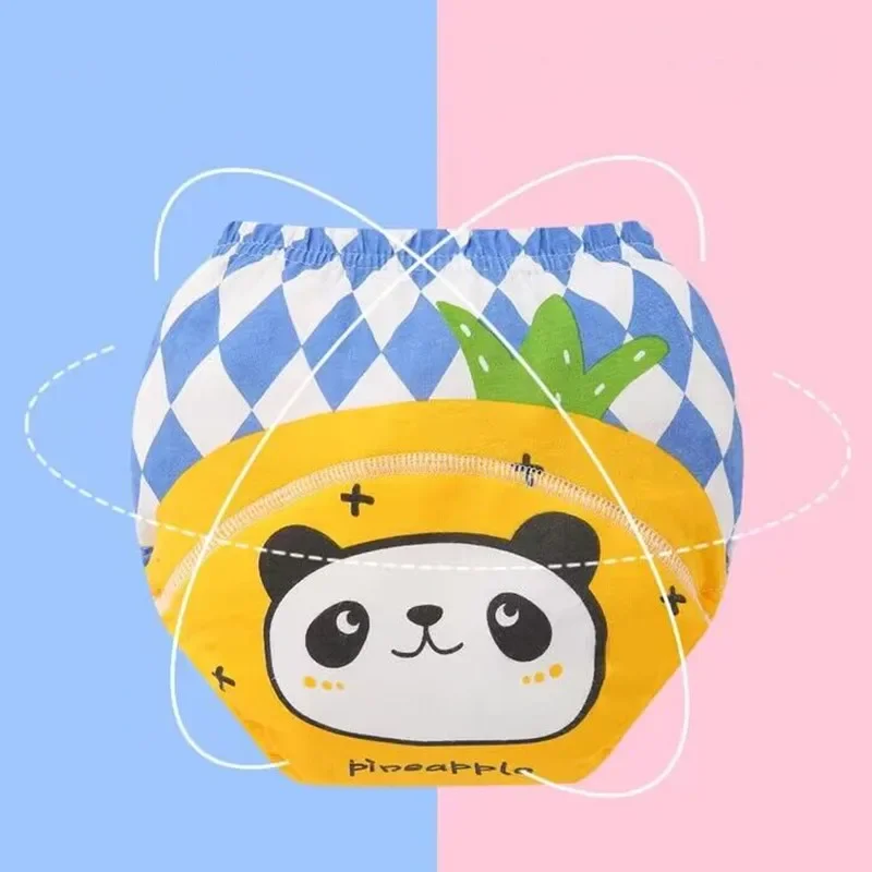 Baby Training Pants 3PC Waterproof Reusable Cotton Baby Training Pants Infant Shorts Underwear Cloth Baby Diaper Nappies Panties Nappy Changing
