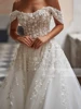 Elegant Wedding Dresses A-Line Tulle Bridal Gowns Lace Appliques Off The Shoulder Robes Vintage Vestidos De Novia Customized 4