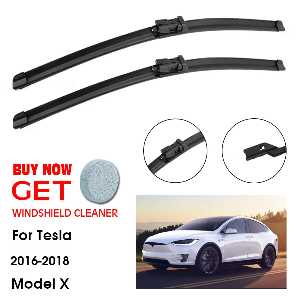 

Car Wiper For Tesla Model X 28"+18" 2016-2018 Front Window Washer Windscreen Windshield Wipers Blades Accessories