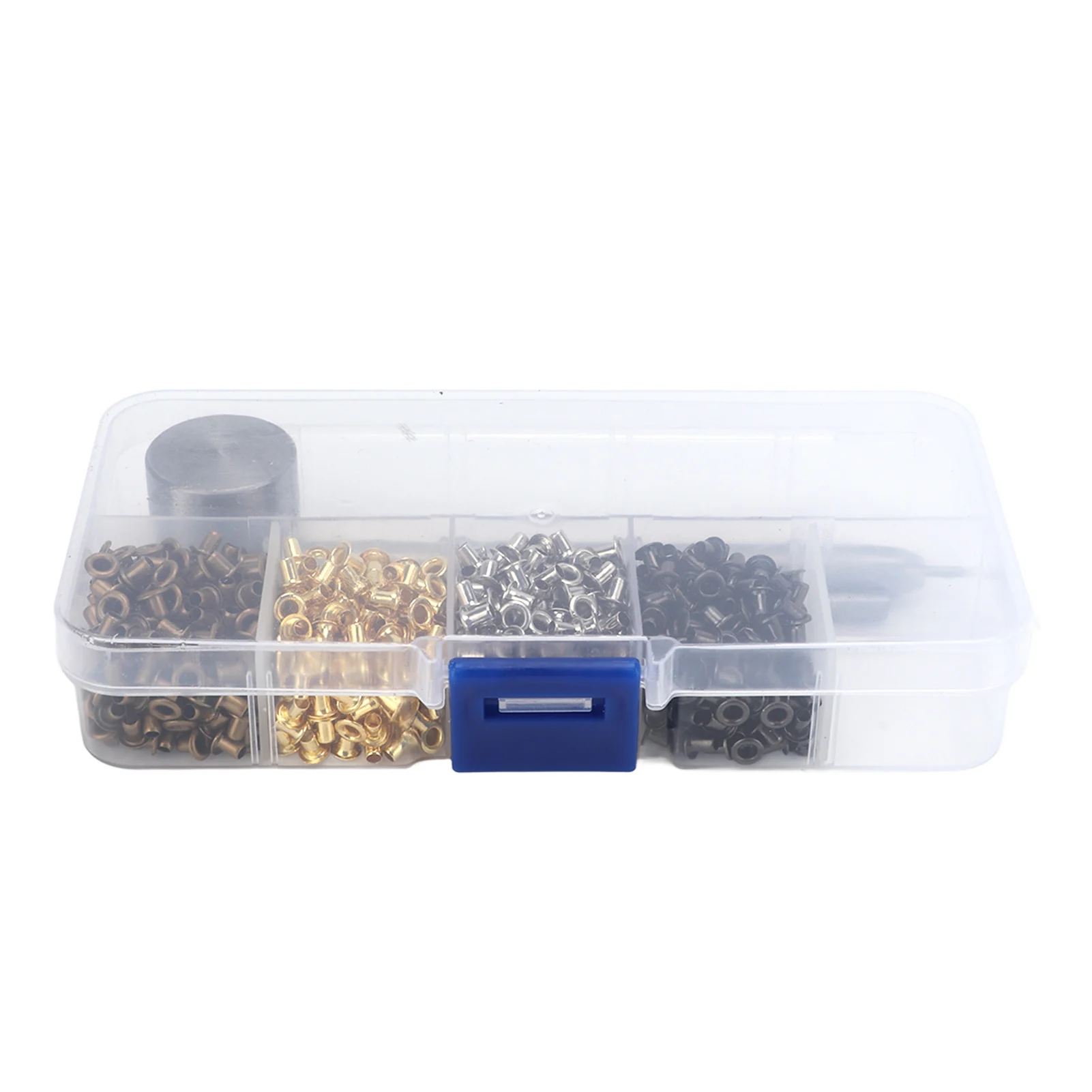 Grommets 2mm Plated Copper Metal Grommet Kit Shoelaces Belts Eye Buckles With Plastic Storage Box