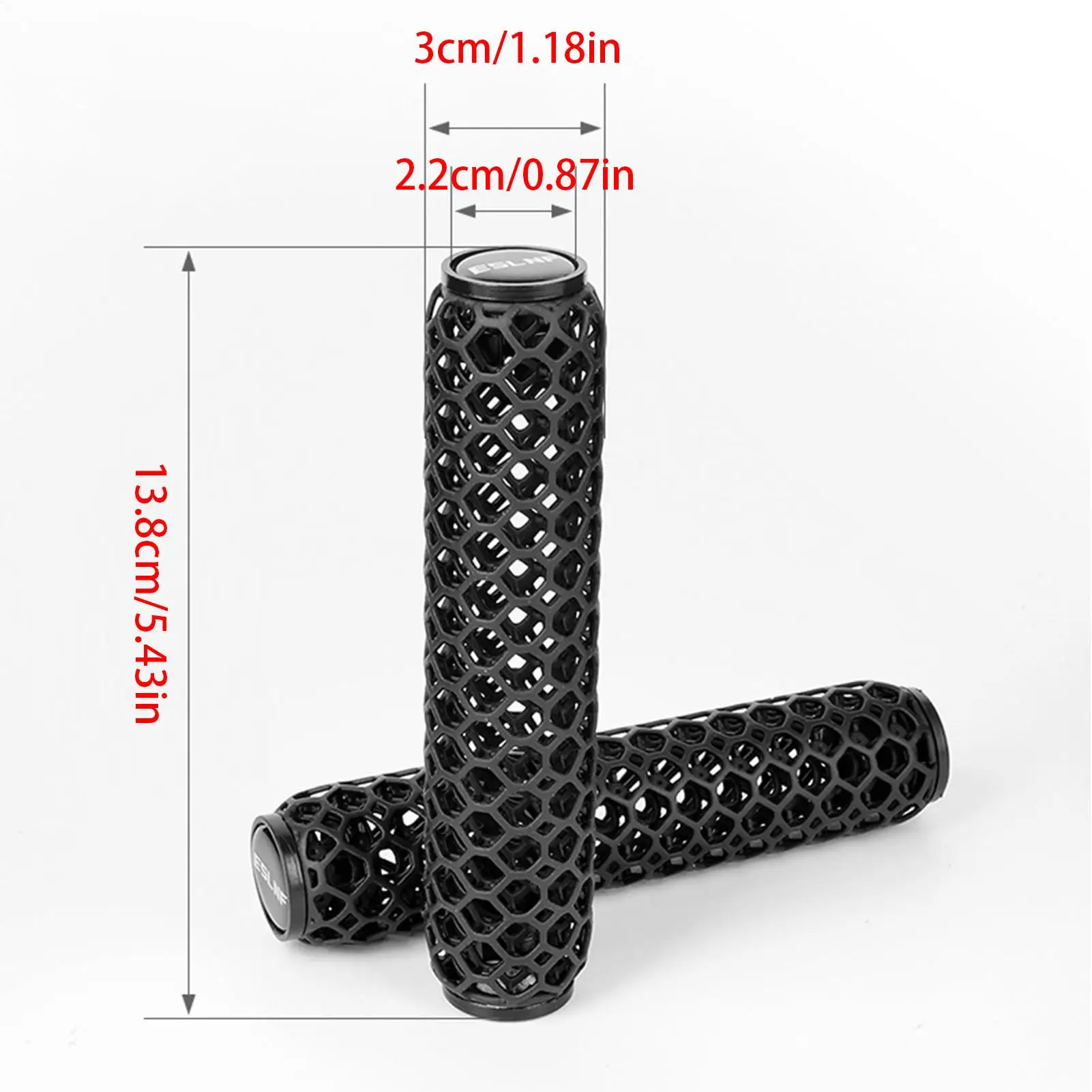 Handlebar Grips 2-Piece Road Bike Hand Grips Replacement Comfortable Replacement Cover Cycling Gear For Biking Riding Touring