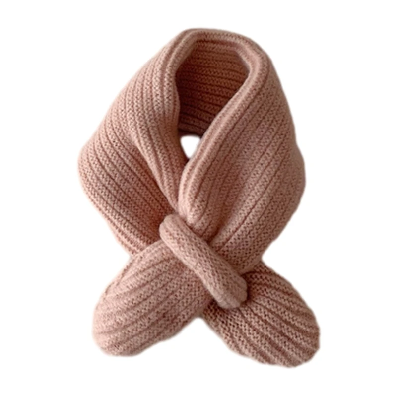 Trendy Stylish Kids Scarf Solid Color Scarf Versatile Children Winter Thick Gift Suitable for Boys & Girls
