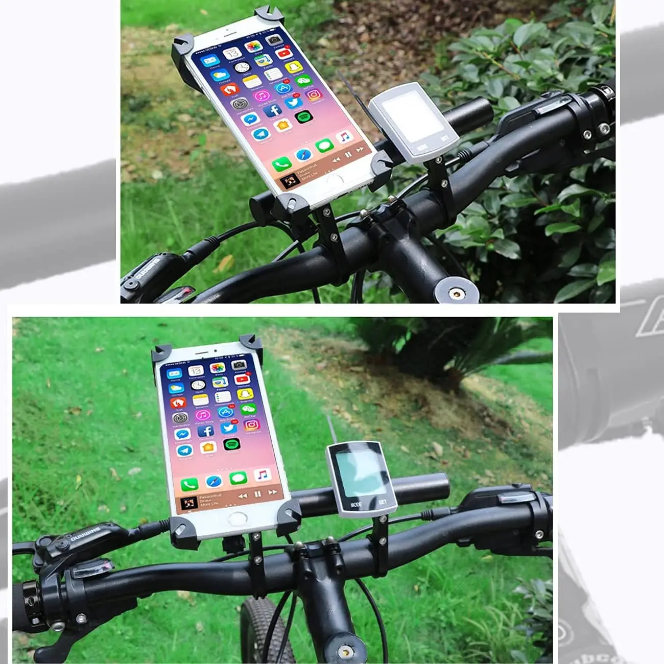 Bicycle multi-function extension extension rack aluminum alloy handlebar extender rack used for stopwatch lamp bracket