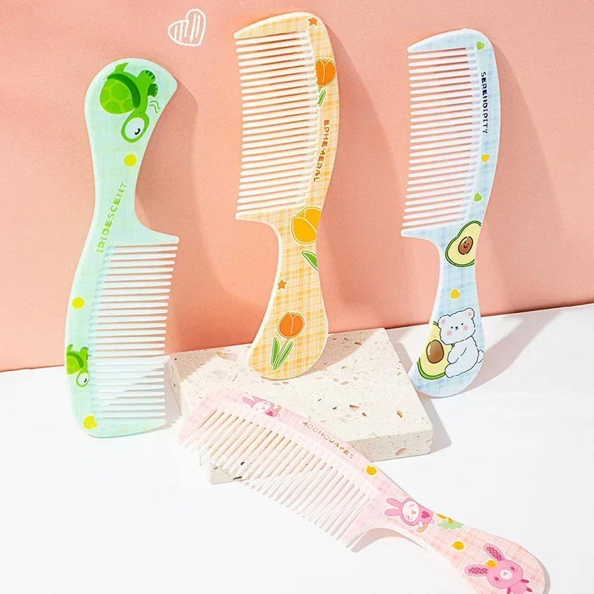 Portable Untangling Hair Brush Health Care Tools Combs Kids Cute Rabbit Bear Children Hairbrush Comb Girls Accessories