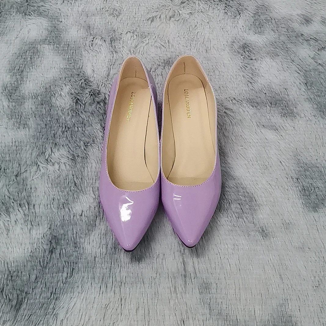 LOSLANDIFEN Classic Sexy Pointed Toes 5cm Low Med Kitten High Heels Women Pumps Shoes Spring Brand Design Dress Wedding Shoes 5