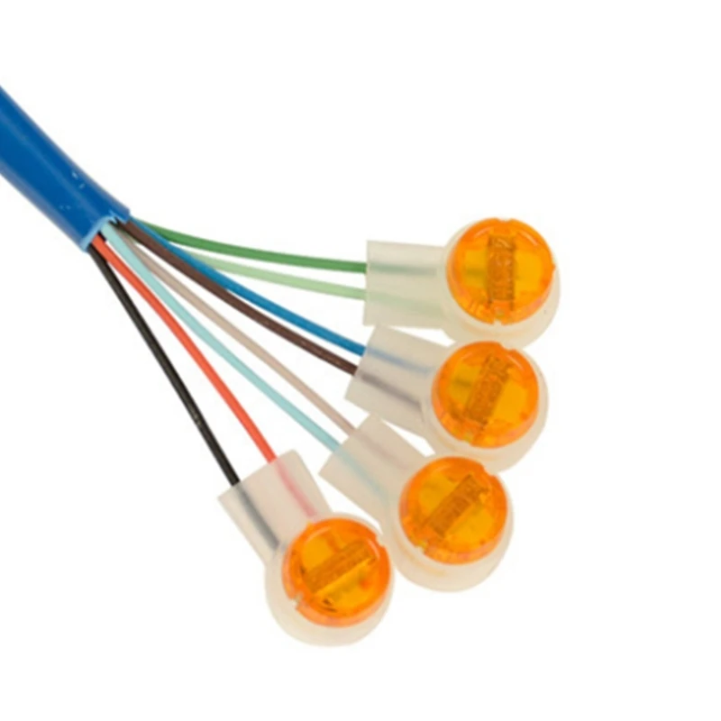 LIUJINCAN 50 Connettori UY2 K2 Per Cavi Di Rete E Telefono – Riempiti Di Gel, Impermeabili, Doppia Lama, Per Cavi 0,4-0,9 Mm