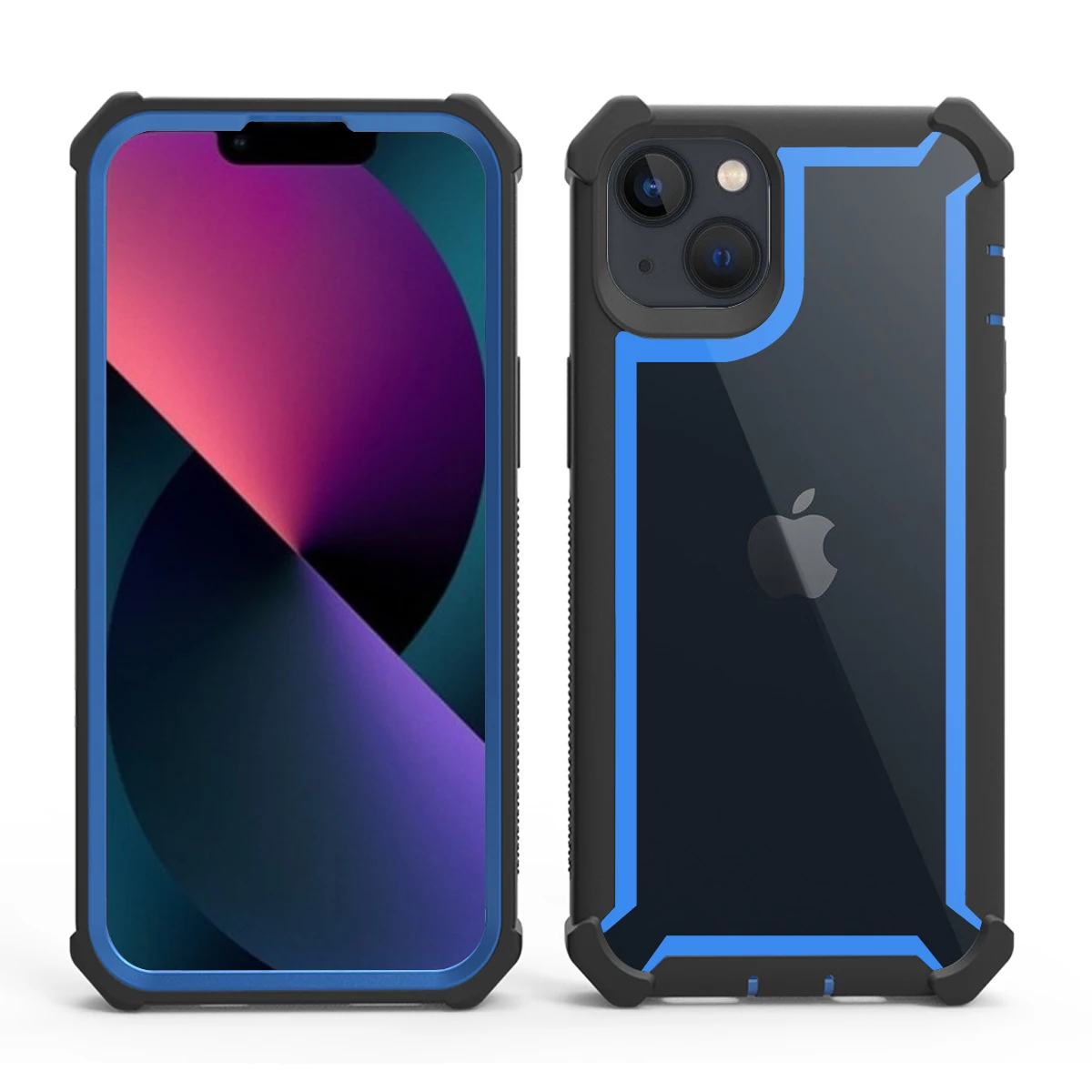 Clear Hybrid Rugged Anti-Shock Phone Case with Doom Armor Protection