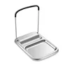 304 Stainless Steel Desktop Pot Lid Storage Bracket Foldable Kitchen Storage Rack Multi-functional Pot Shovel Rack Storage Rack 5
