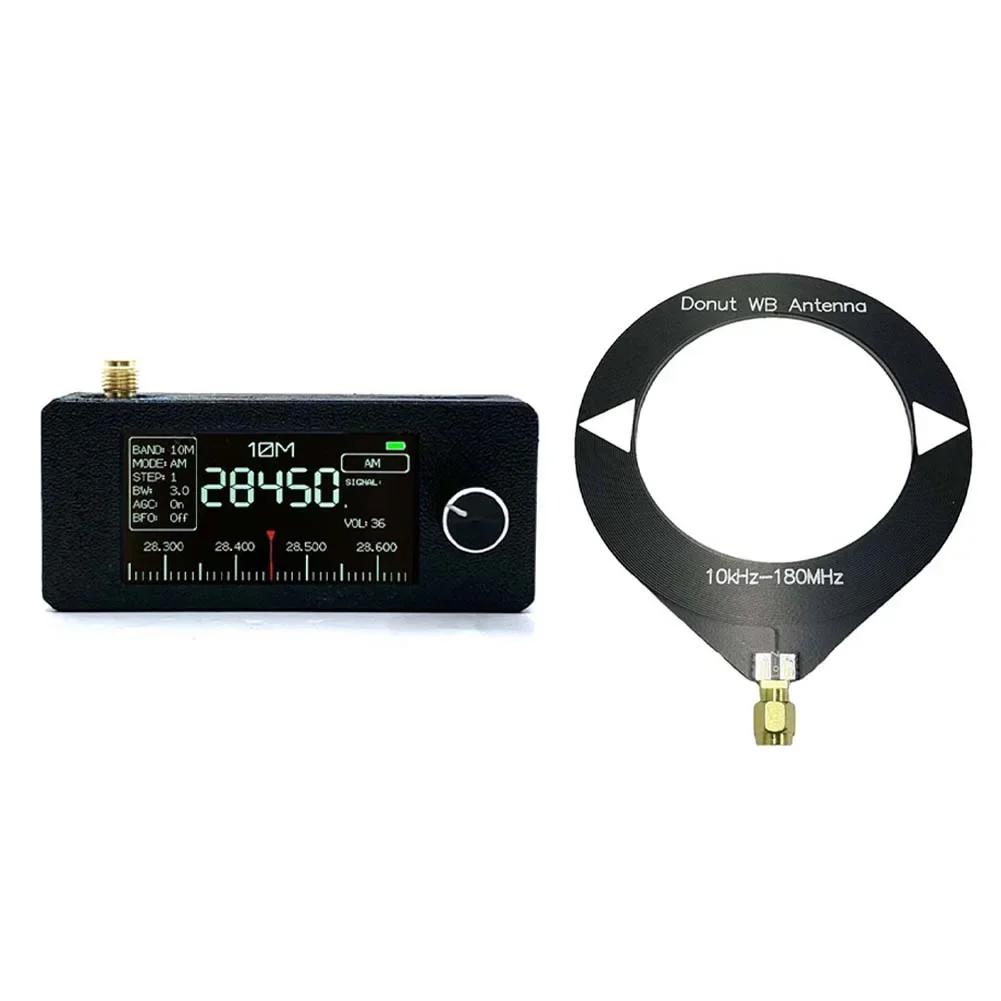 1.9 Inch IPS Screen LSB USB AM FM Radio With Antenna 0.5-108mhz SI4732 Mini Pocket Radio HF/SW/MW/VHF Receiver Mini