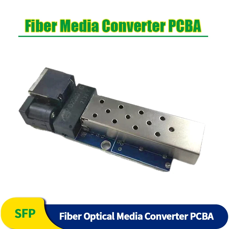 2PCS 1 Fiber 1 RJ45 SC 10M/100M/1000M Mini SFP Optical PCBA Board 1.25G Fiber Ethernet Media Converter PCBA industrial rail 32 channel dry contact converter best quality contact closure over fiber