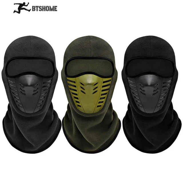 Masque de Moto thermique en polaire pour homme et femme, protège