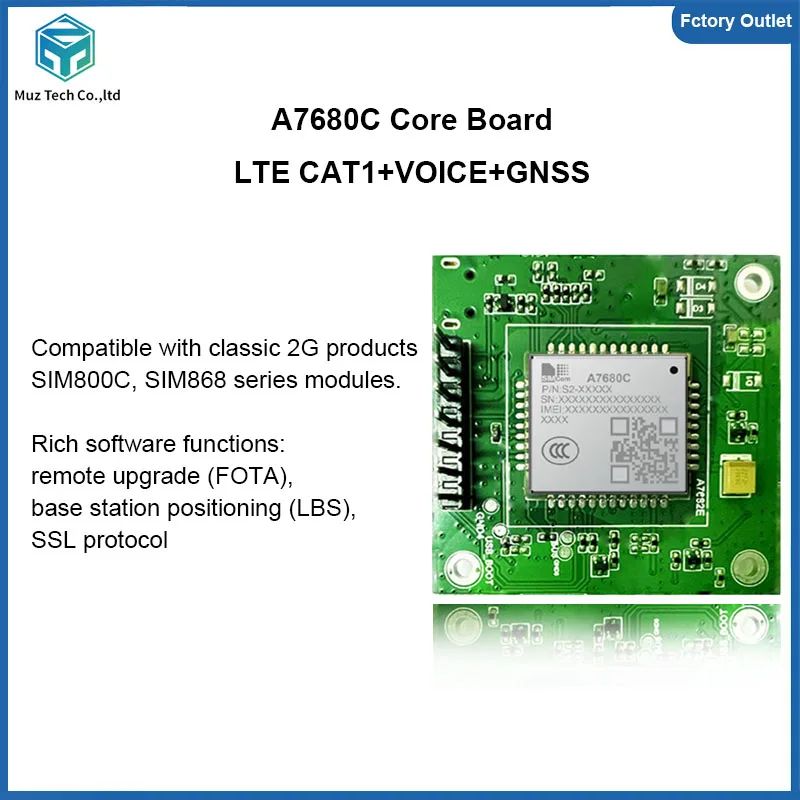 SIMCOM A7680C Development Board LTE CAT1 Module suporrt Voice GNSS ...