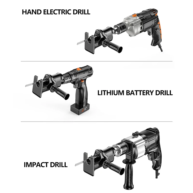 low temp glue gun Screwdriver Conversion Head, Electric Drill to Electric Saw, Household Reciprocating Saw, Multifunctional, Wood Tools electric demolition jack hammer