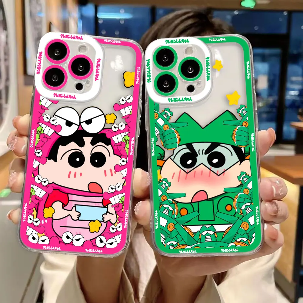 Cute C-Crayon S-Shinchan Clear Phone Case Cover