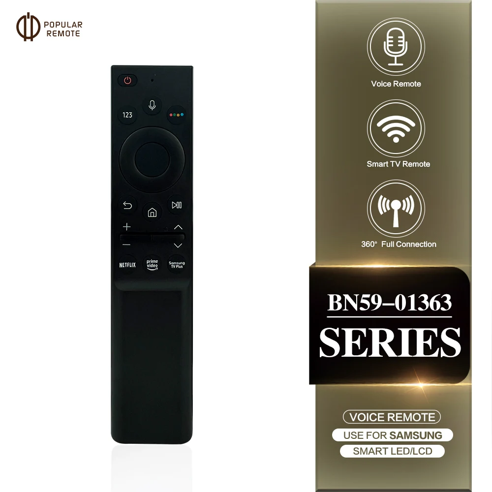 Telecomando Vocale Bn59-01363J Per Samsung Smart Tv Neo Qled/Serie Qled Compatibile Con Muslimatexam