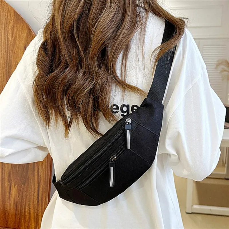 Sports Fanny Pack, Large Crossbody Bag for Running, Travel & Workout Hands Free Phone & Wallet Waist Pack Waist Bag Shoulder Bag