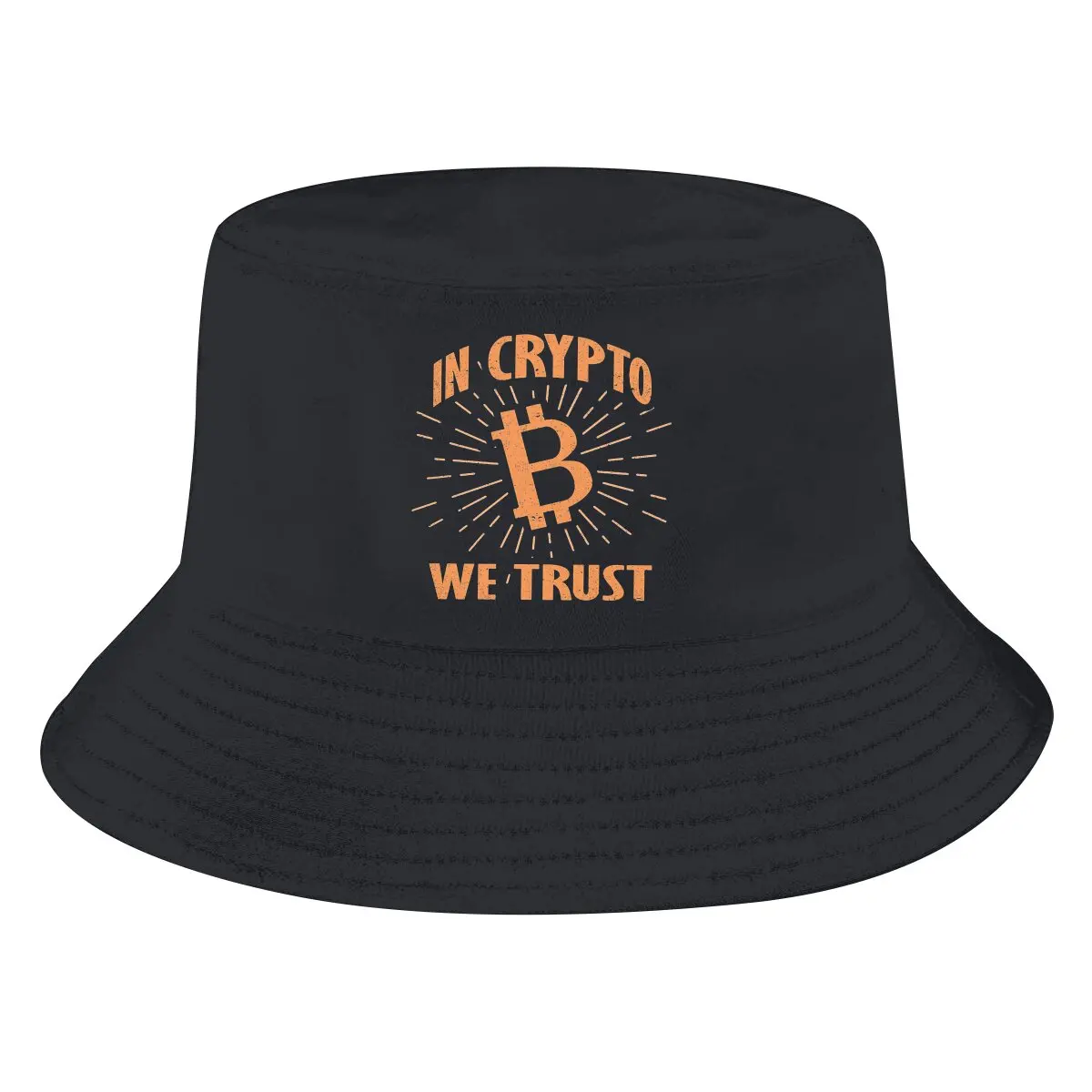 

Bitcoin Crypto Bucket Hat In Crypto We Trust Men's Women's Fisherman Cap Hip Hop Beach Sun Fishing Hats