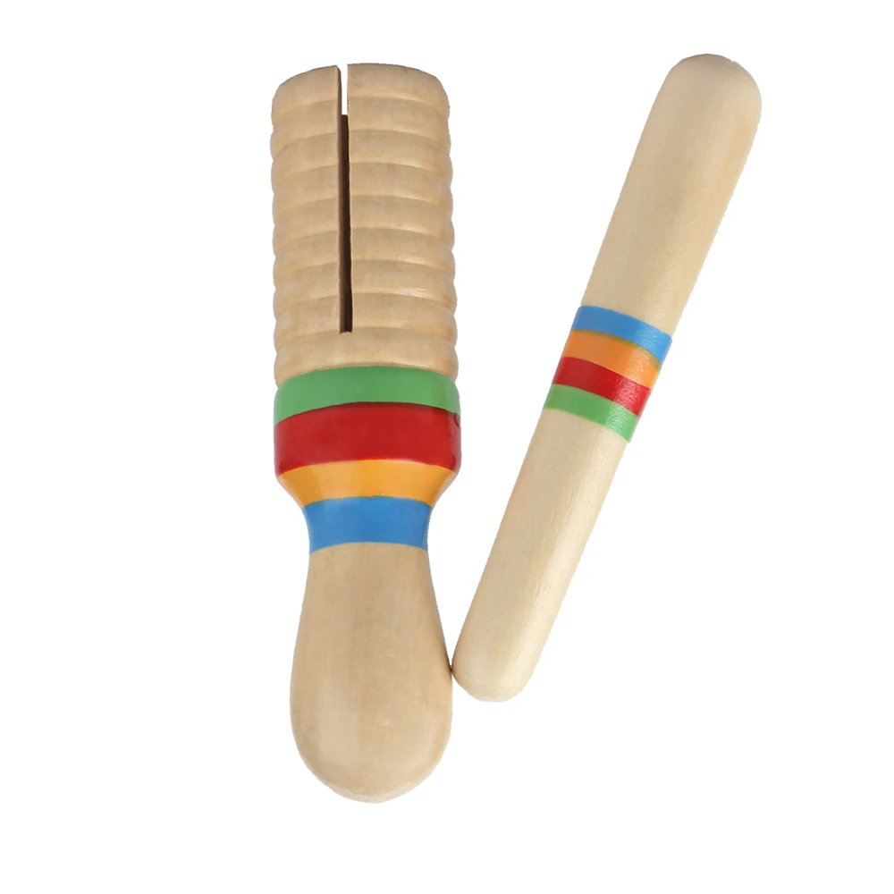 Orff Musical Instruments Single Ringing Drum Wooden Small Single-threaded Ring Percussion Cylinder Kids Gifts Educational Toys