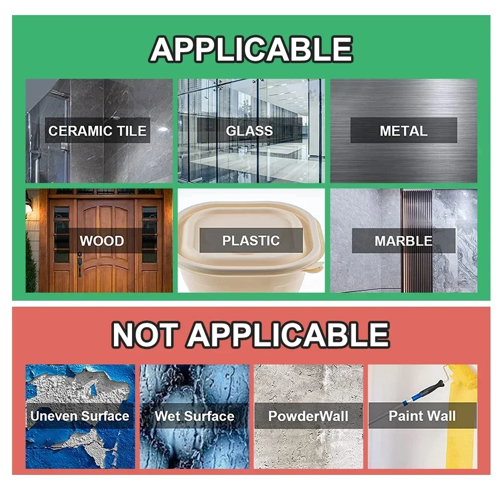 Can Be Reused Super Strong Double Sided Adhesive Tape Transparent Wall Stickers Water Proof Household Products Adhesives - 4