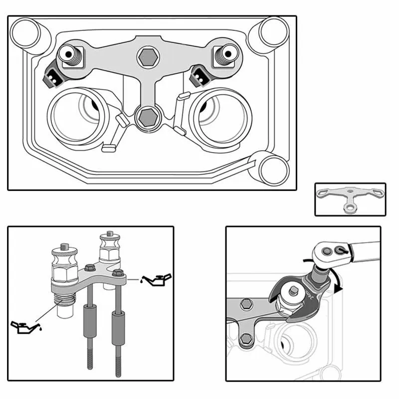 For BMW N20 N55 Fuel Injector Install Remove Tool Special Disassembly Tool Automotive Engine Timing Car Repair Kit