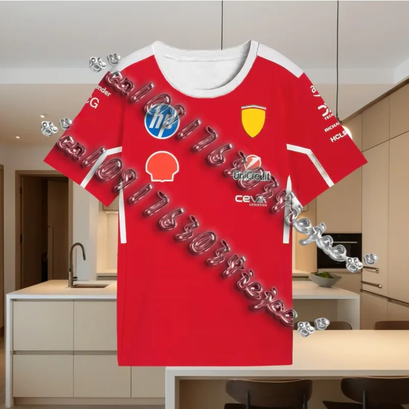 Motorsport Jersey Racing Team Shirt Scuderia F1 HP Men Women Clothes Breathable Quick-Drying Oversized Sports Casual Tops