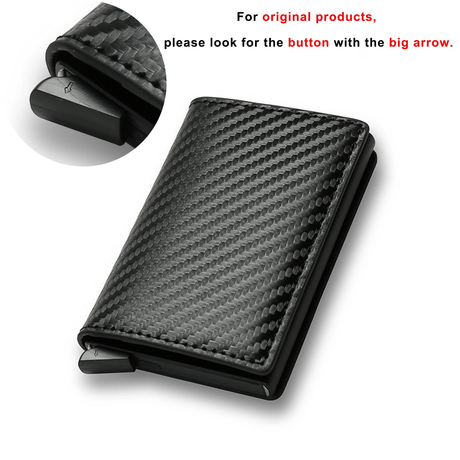 Carbon Fiber Credit Card Holder Smart Rfid Minimalist Wallet Case Money Clip for Men Women Slim Cardholder Bank Creditcard Case credit card holder carbon fiber wallet metal money clip