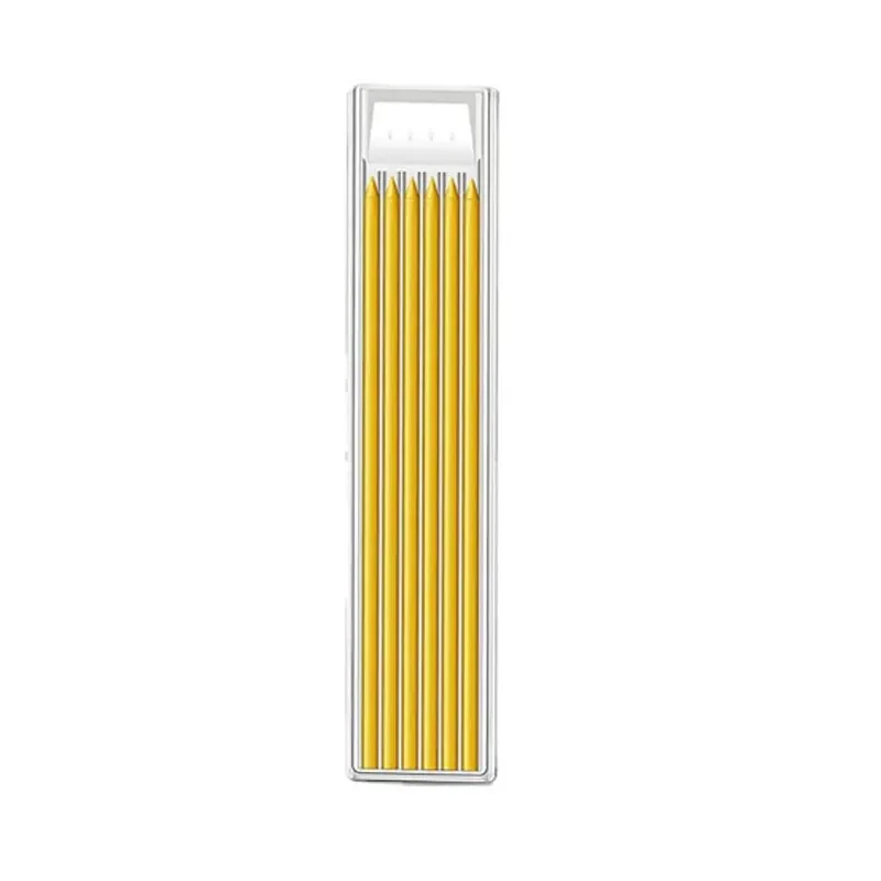 Precision Carpenter Pencil with Refill Lead and Built-in Sharpener
